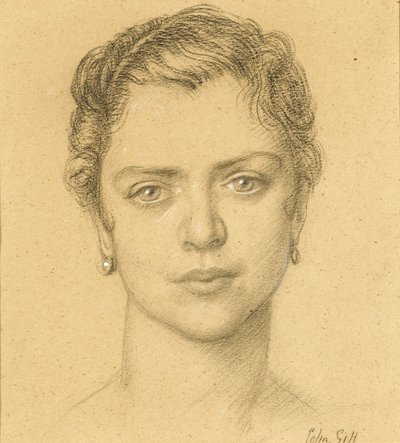Portrait of Mabel Lethbridge by Colin Unwin Gill